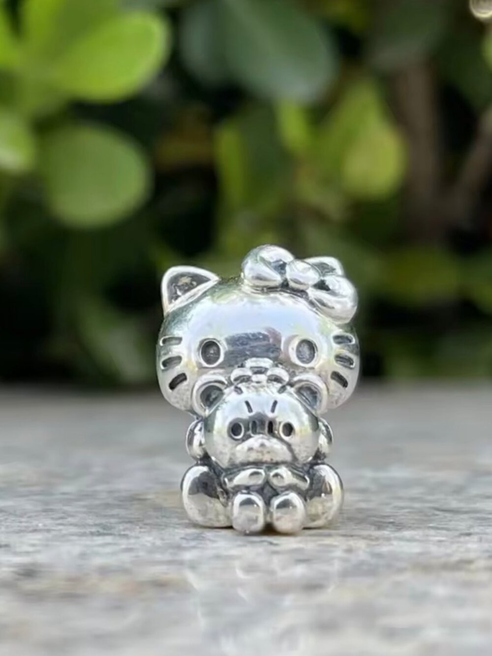 Hello Kitty Charm, Cat Charm S925 Silver Charm For Pandora Bracelet Necklace